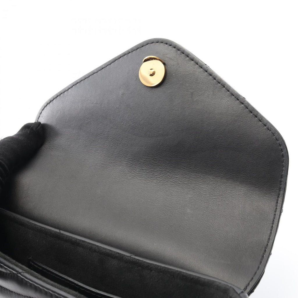 Louis Vuitton Black Leather Pochette Shoulder Bag (Pre-Owned)