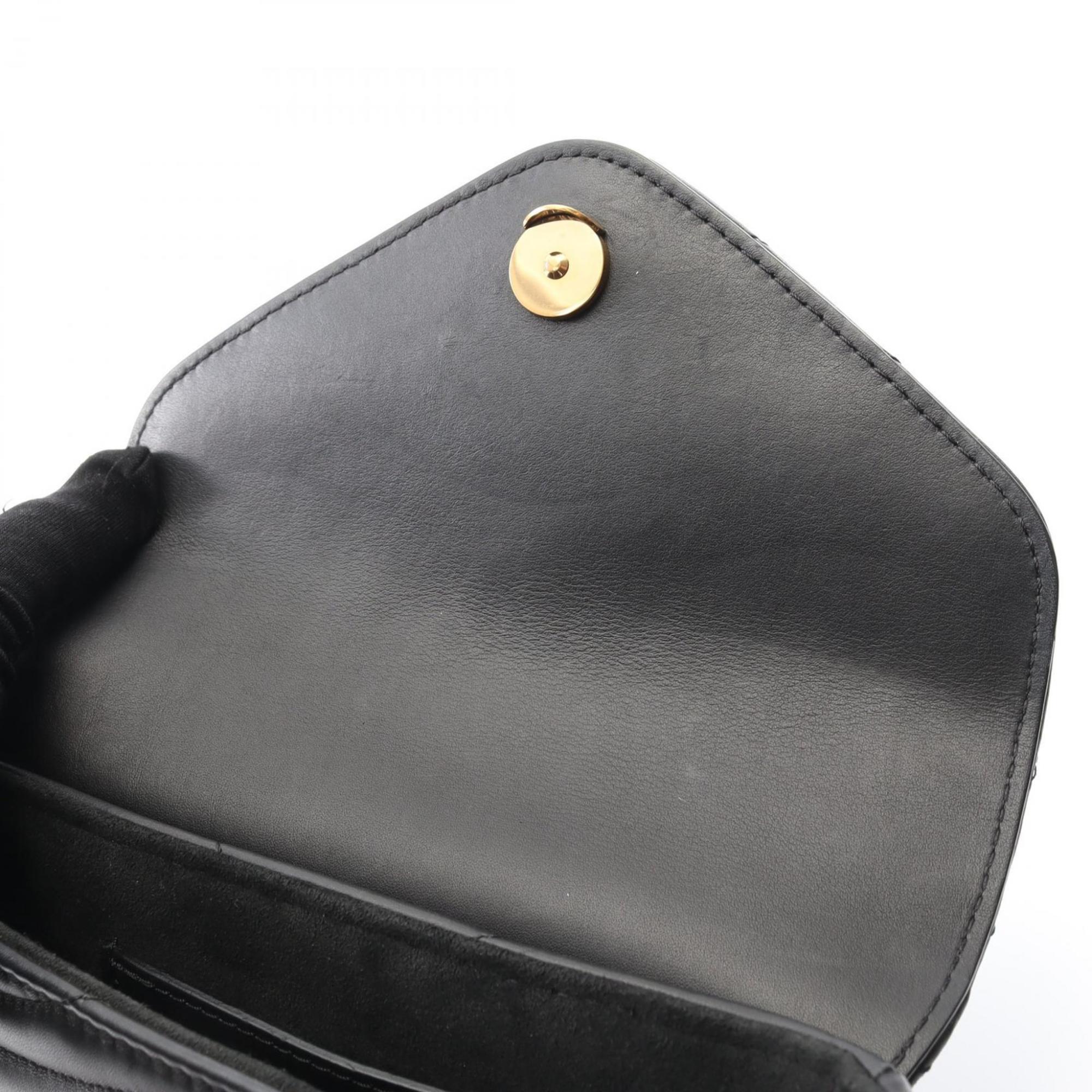 Louis Vuitton Black Leather Pochette Shoulder Bag (Pre-Owned)