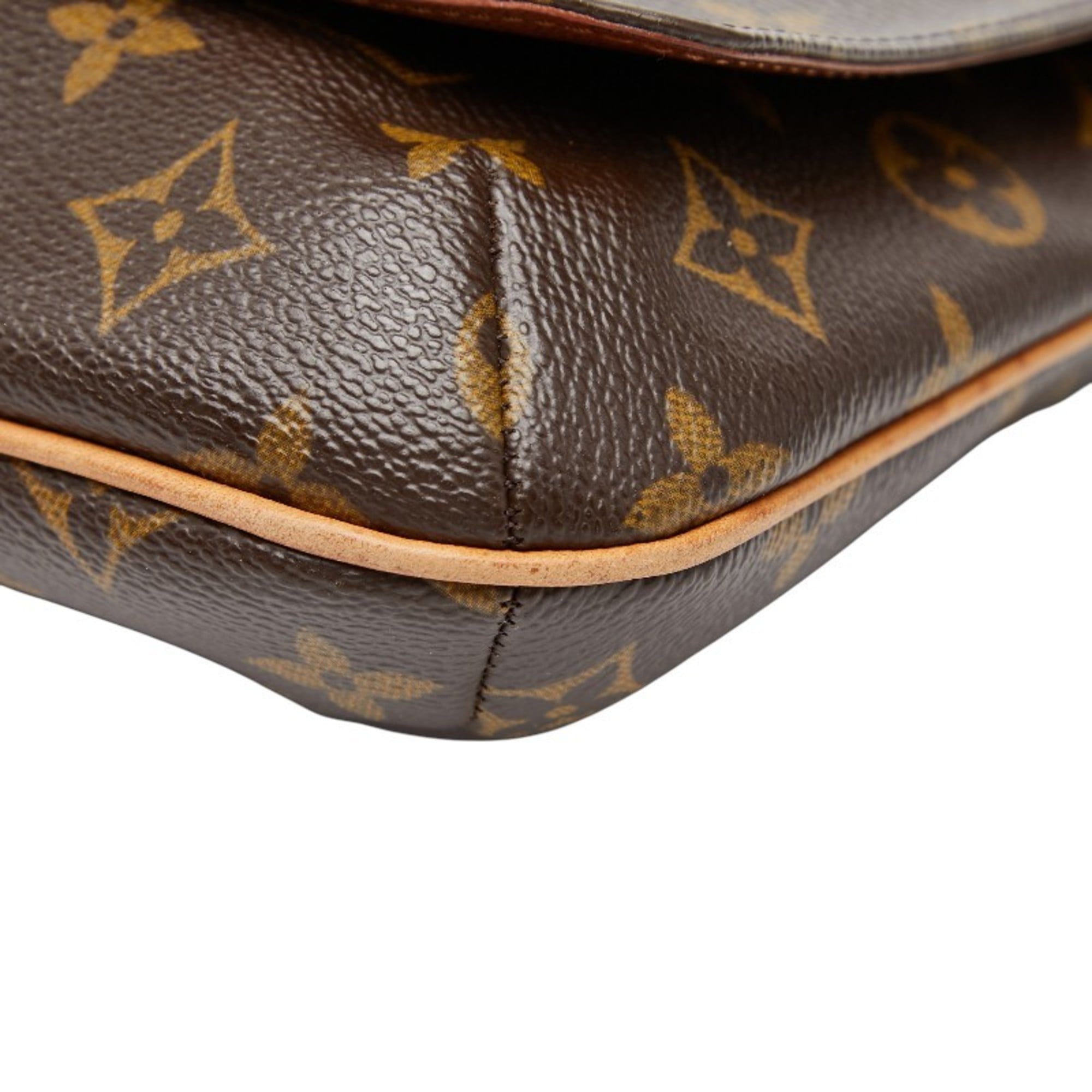 Louis Vuitton Brown Pvc Leather Shoulder Bag (Pre-Owned)