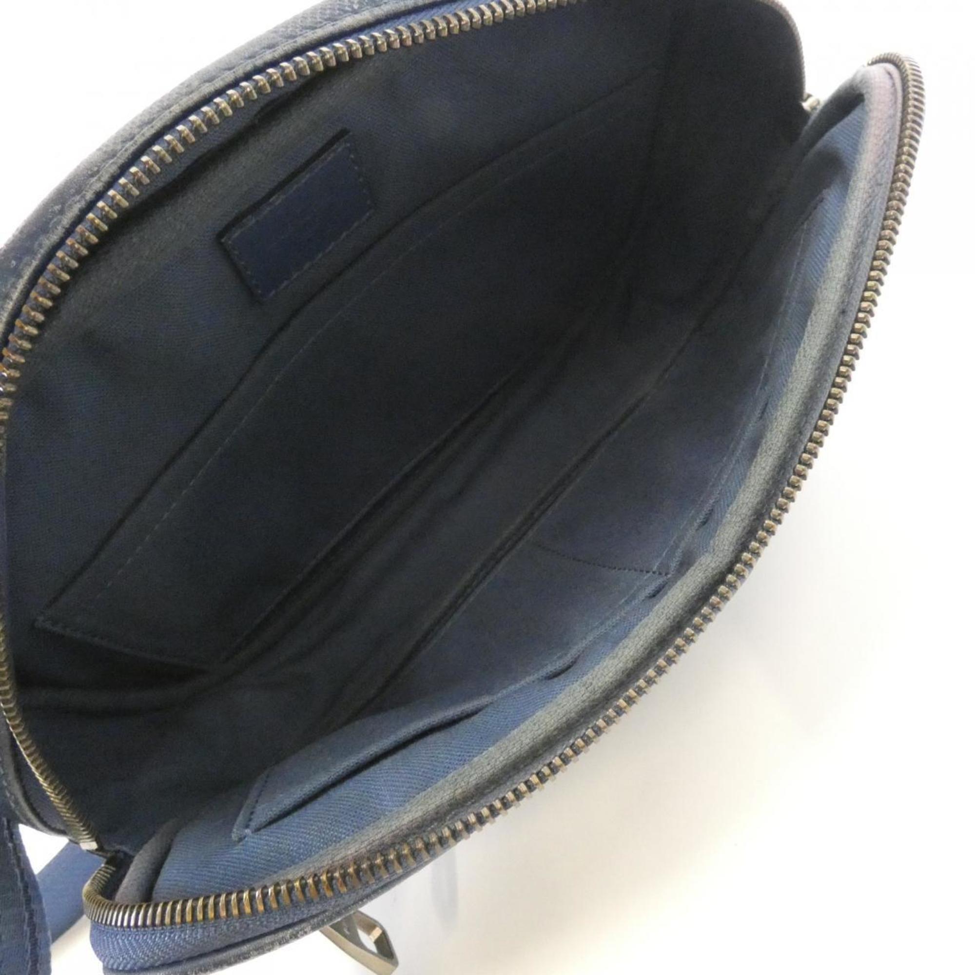 Louis Vuitton Matte Silver Leather Shoulder Bag (Pre-Owned)