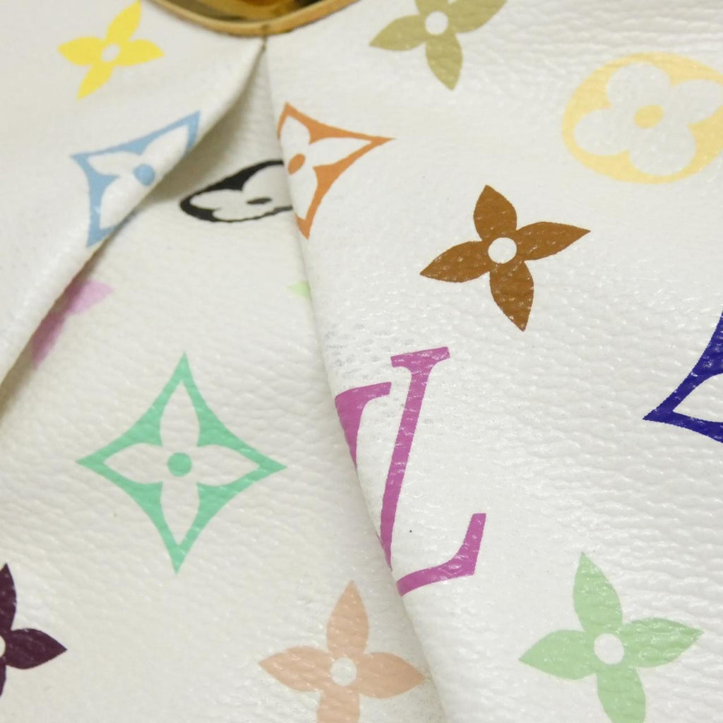 Louis Vuitton White Coated Canvas Shoulder Bag (Pre-Owned)