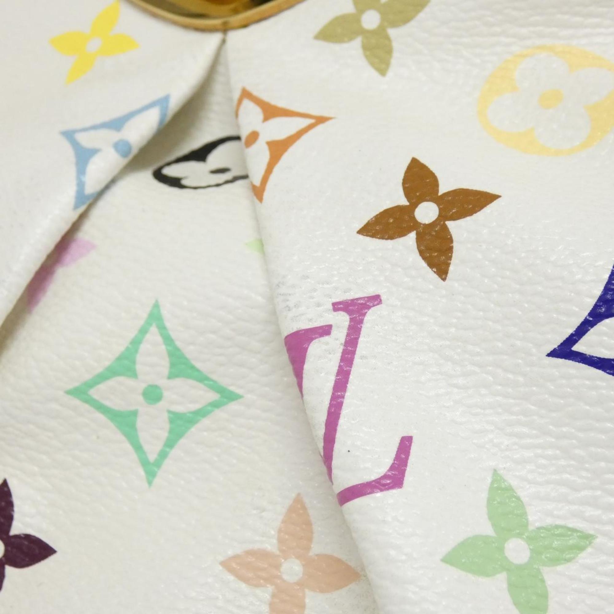 Louis Vuitton White Coated Canvas Shoulder Bag (Pre-Owned)