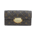 Louis Vuitton Brown Coated Canvas Long Wallet (Bi-Fold) (Pre-Owned)