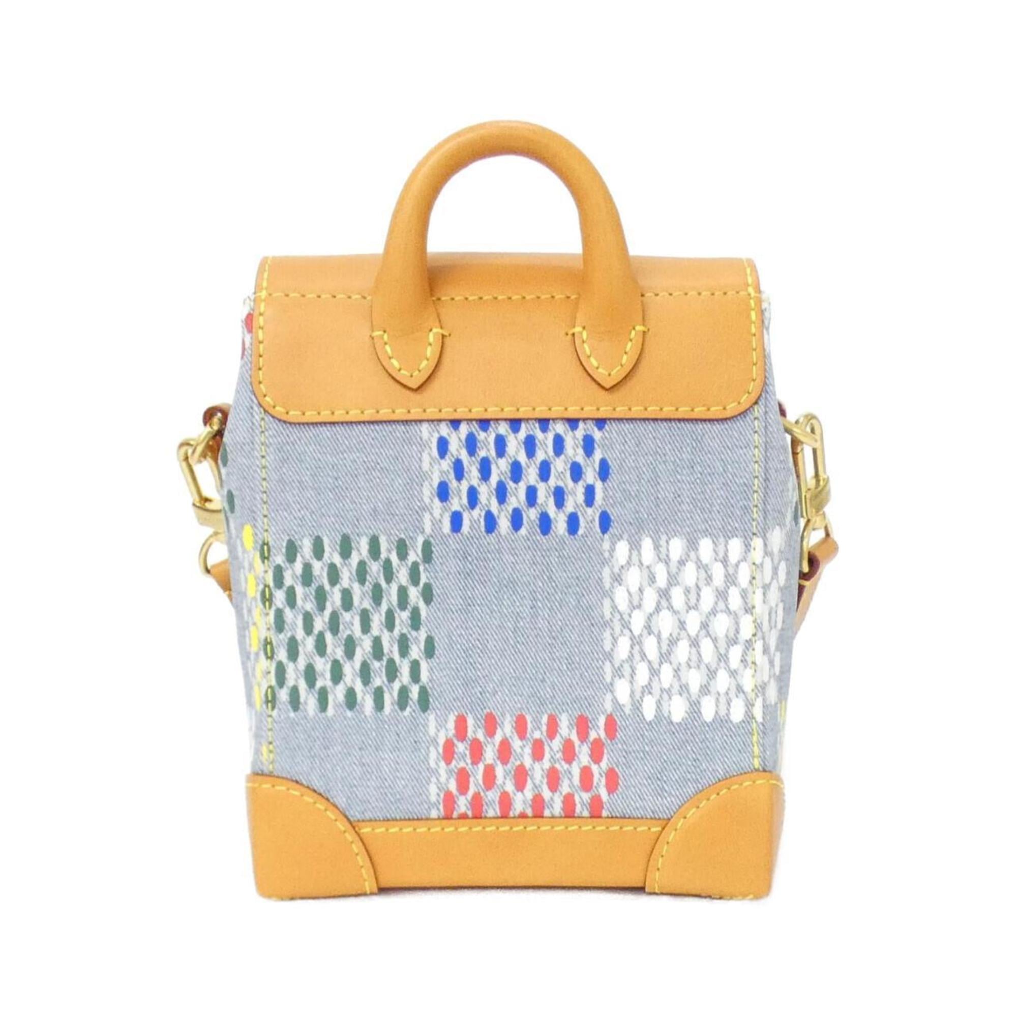 Louis Vuitton Multi-Color Denim Leather Shoulder Bag (Pre-Owned)