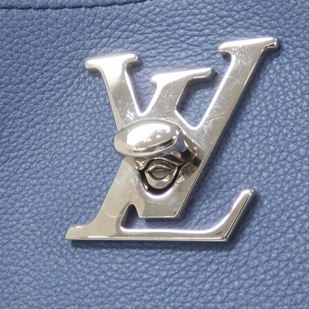 Louis Vuitton Blue Jean Leather Shoulder Bag (Pre-Owned)