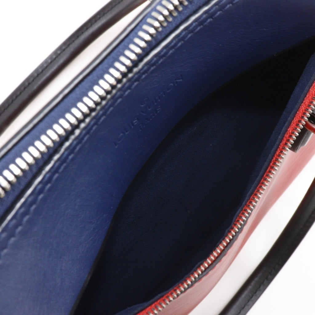 Louis Vuitton Navy Red Color Epi Leather Handbag Tote Bag (Pre-Owned)