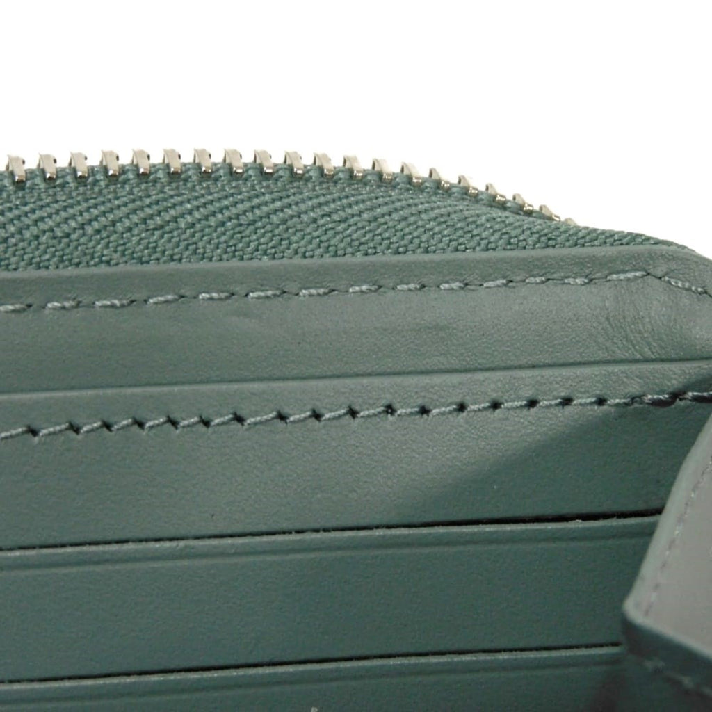 Louis Vuitton Green Leather Long Wallet (Bi-Fold) (Pre-Owned)