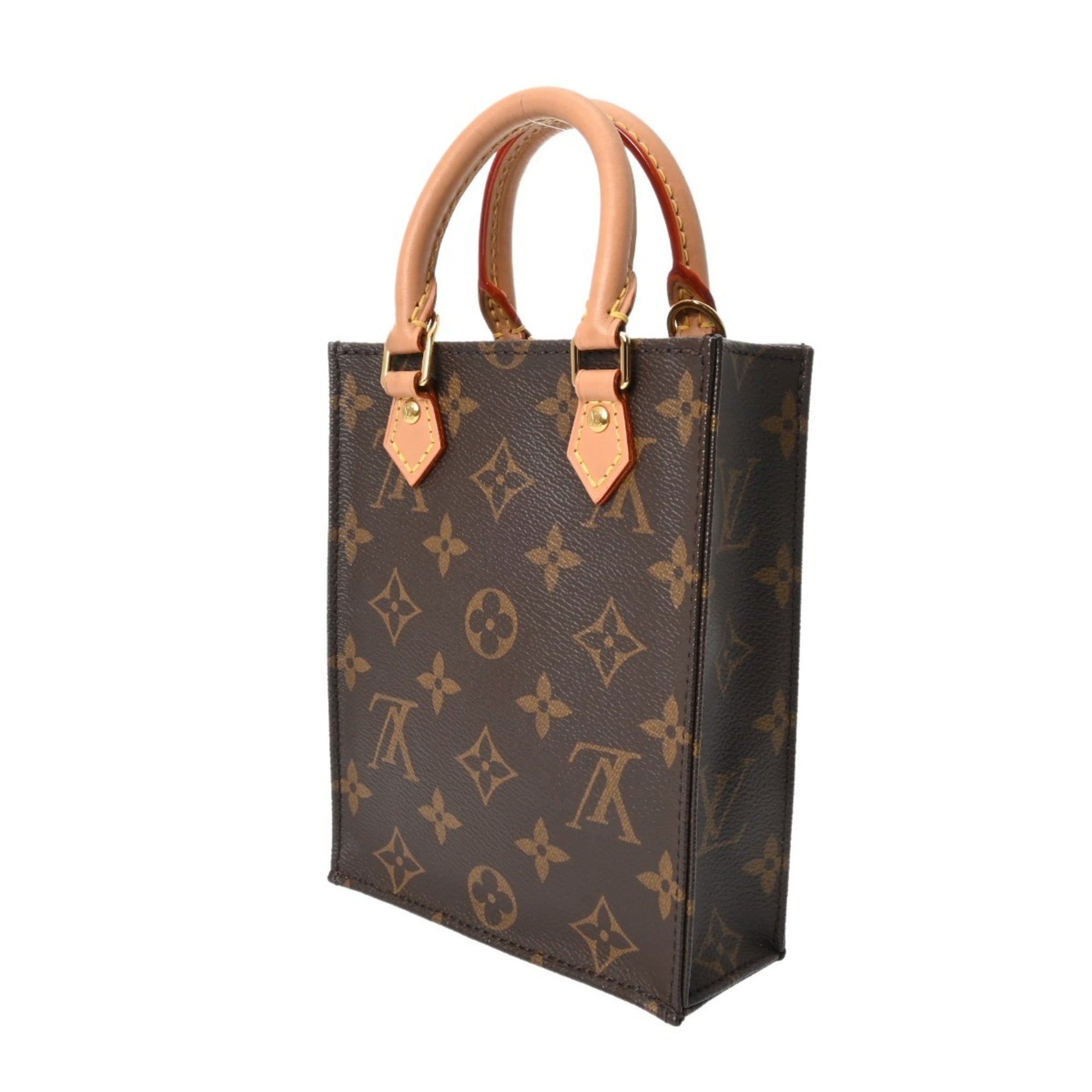 Louis Vuitton Brown Monogram Canvas Handbag (Pre-Owned)