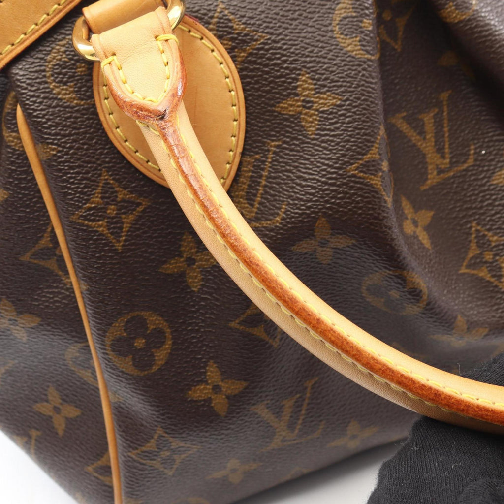 Louis Vuitton Brown Coated Canvas Leather Handbag (Pre-Owned)