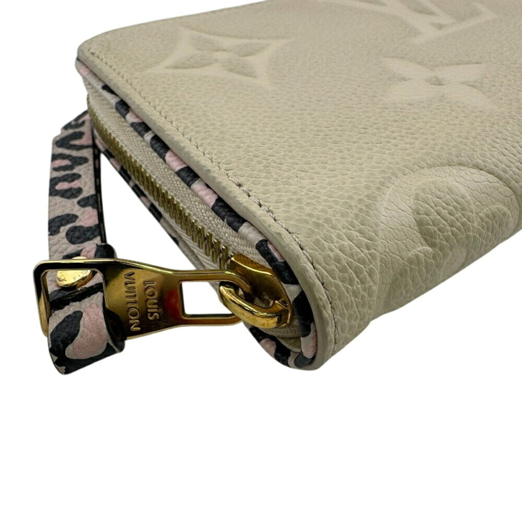 Louis Vuitton Beige Leather Long Wallet (Bi-Fold) (Pre-Owned)