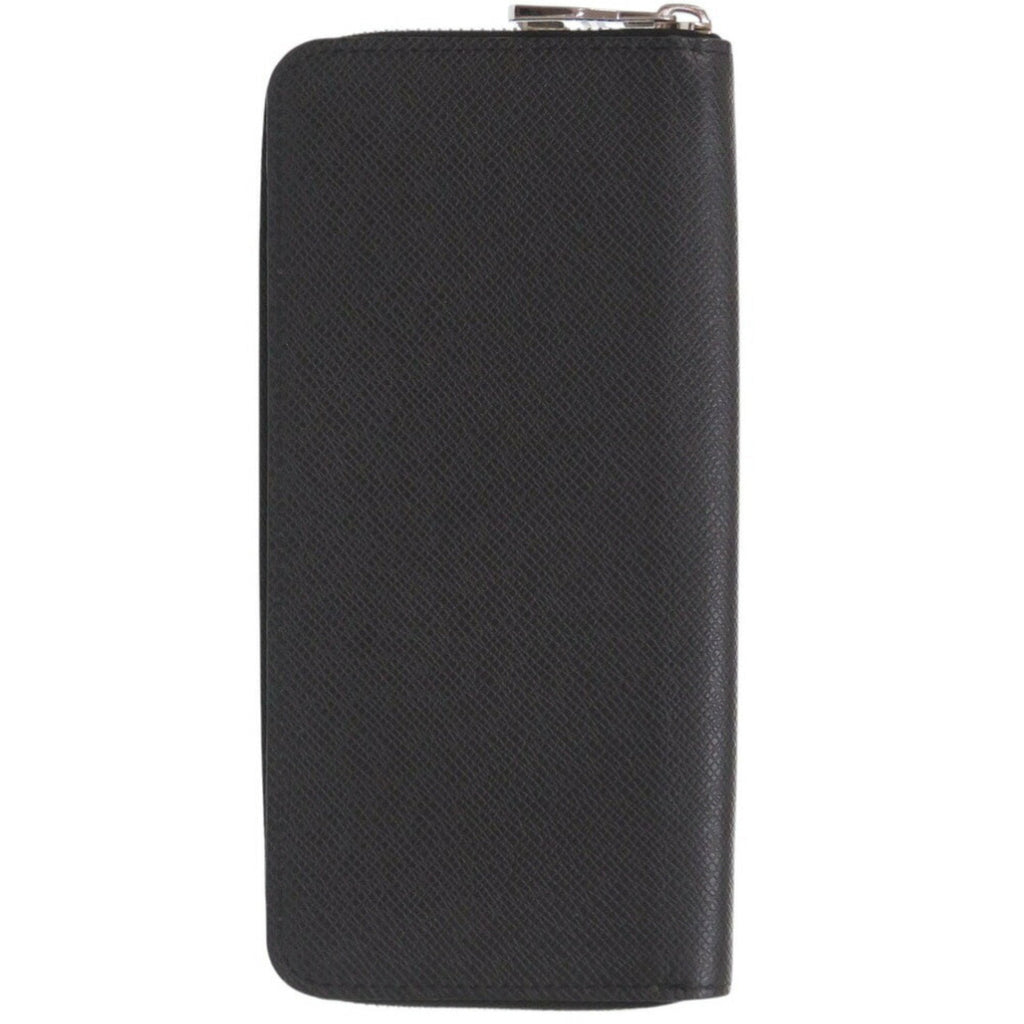 Louis Vuitton Black Noir Taiga Leather Coin Purse/Coin Case (Pre-Owned)