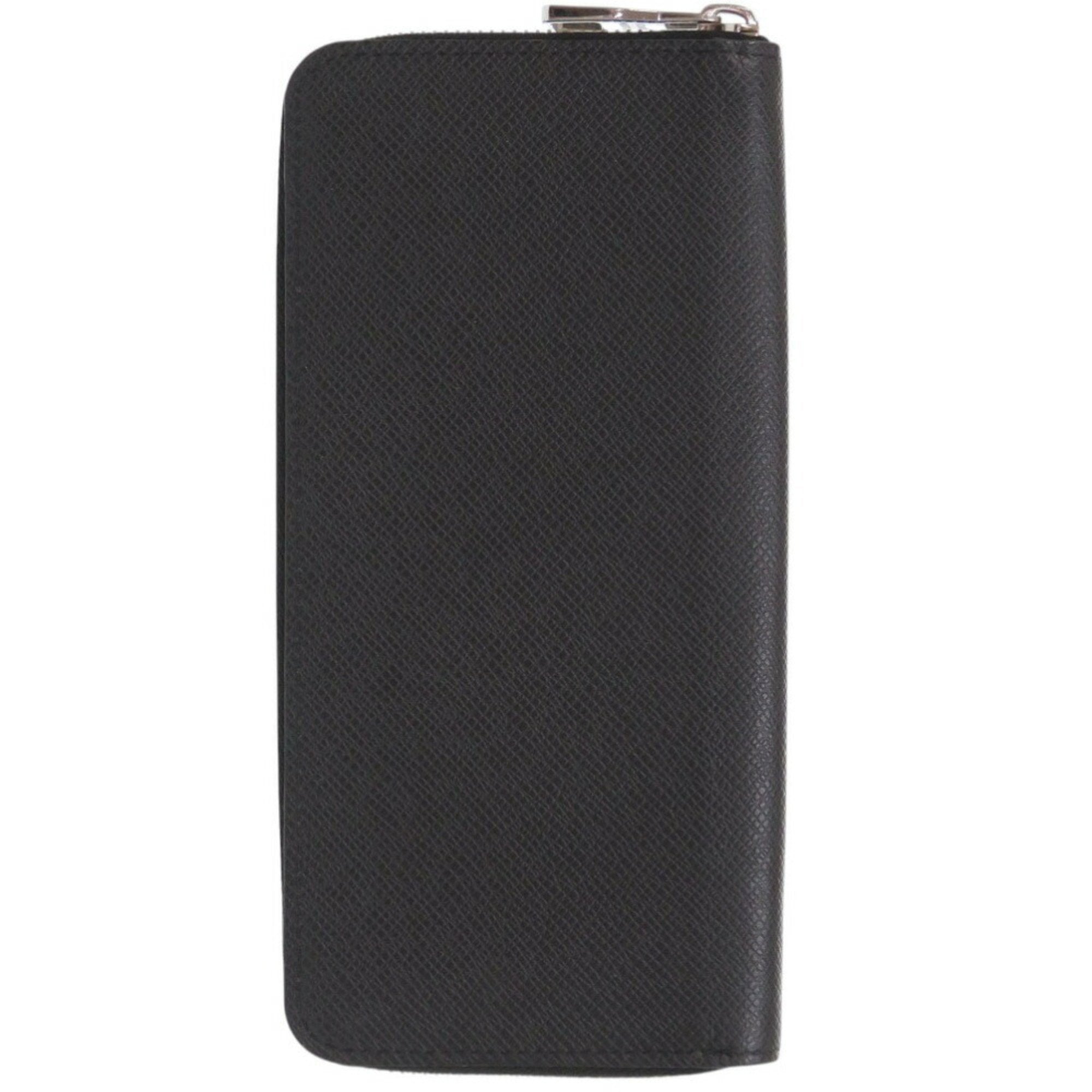 Louis Vuitton Black Noir Taiga Leather Coin Purse/Coin Case (Pre-Owned)