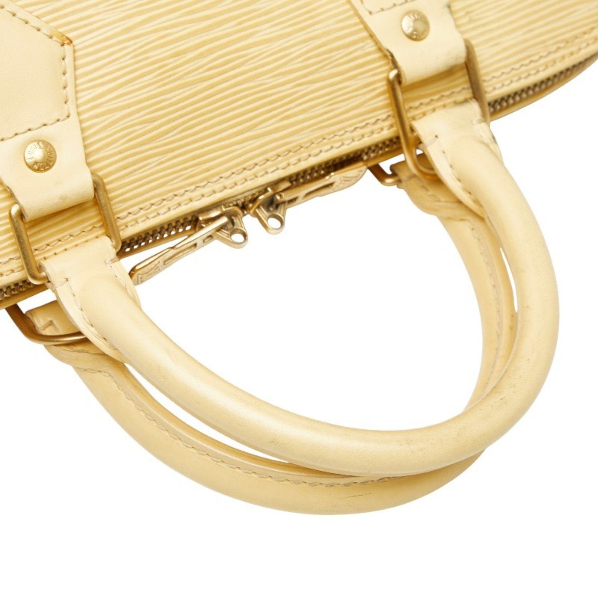 Louis Vuitton Yellow Leather Handbag (Pre-Owned)