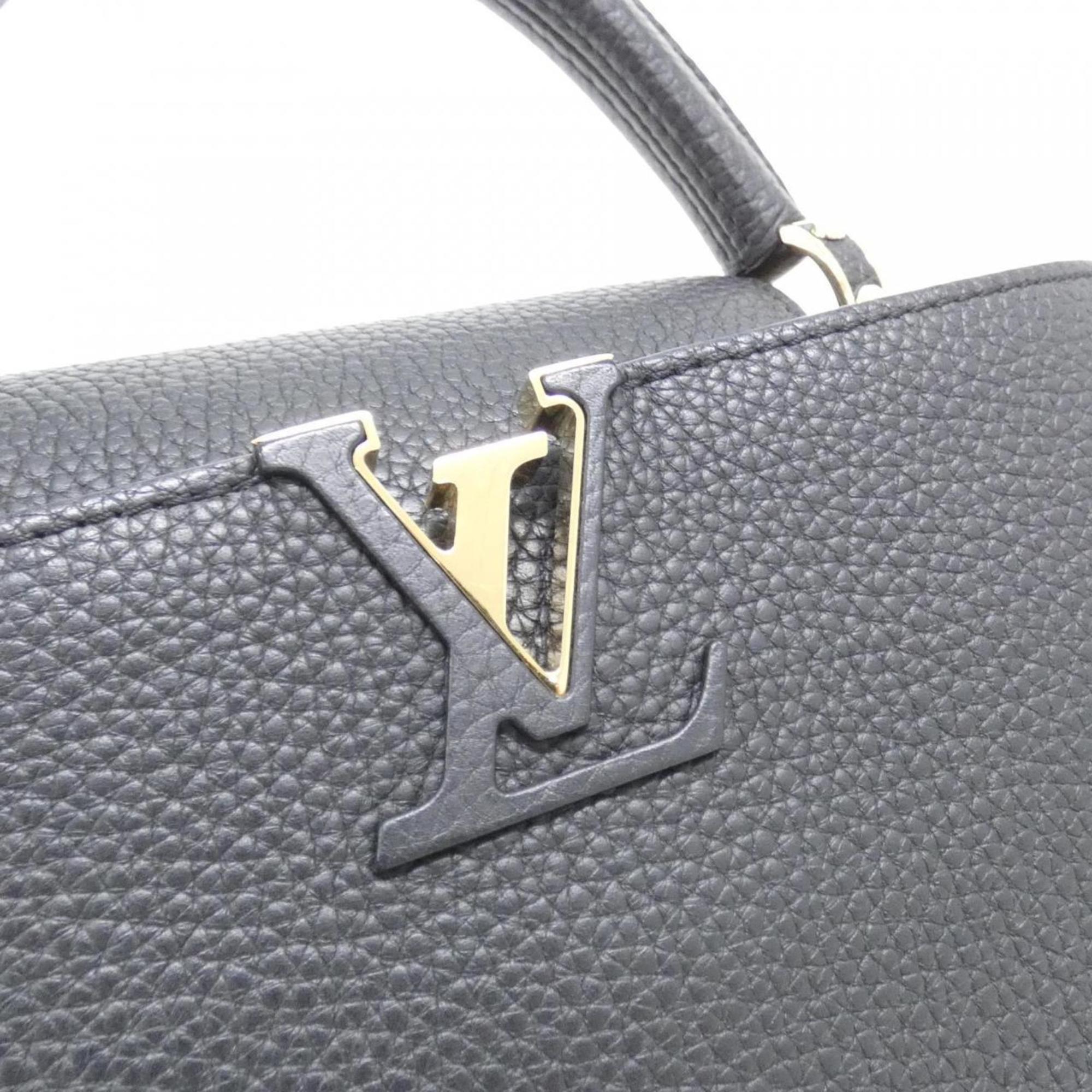 Louis Vuitton Taurillon Black Leather Handbag (Pre-Owned)