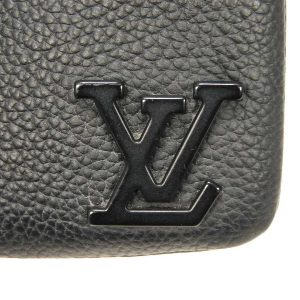 Louis Vuitton Noir Leather Coin Purse/Coin Case (Pre-Owned)
