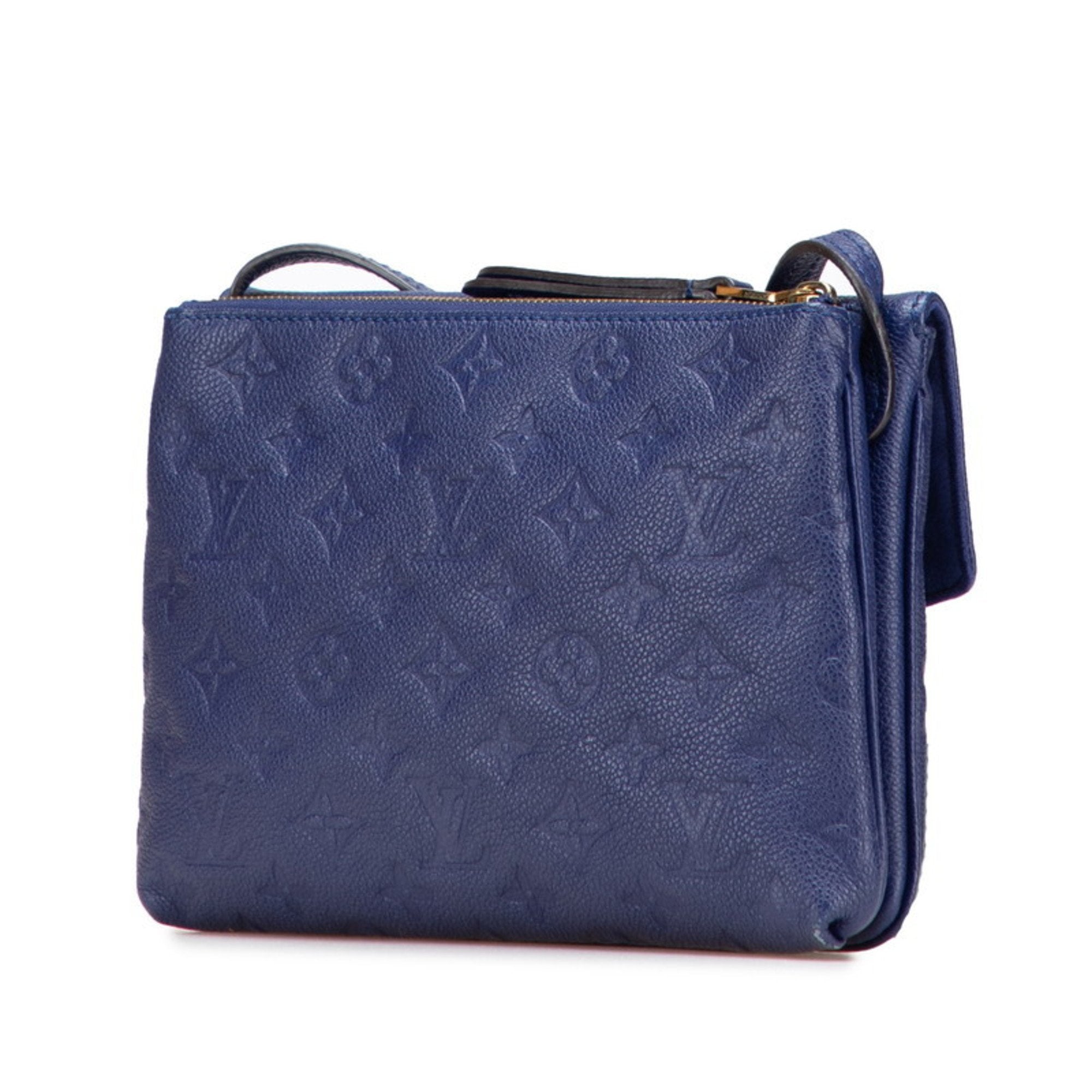 Louis Vuitton Blue Leather Shoulder Bag (Pre-Owned)