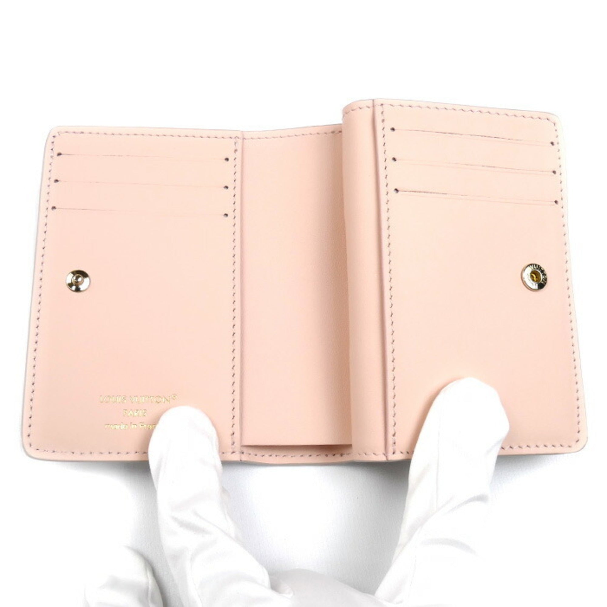 Louis Vuitton Grayish Pink Mahina Leather Wallet (Bi-Fold) (Pre-Owned)