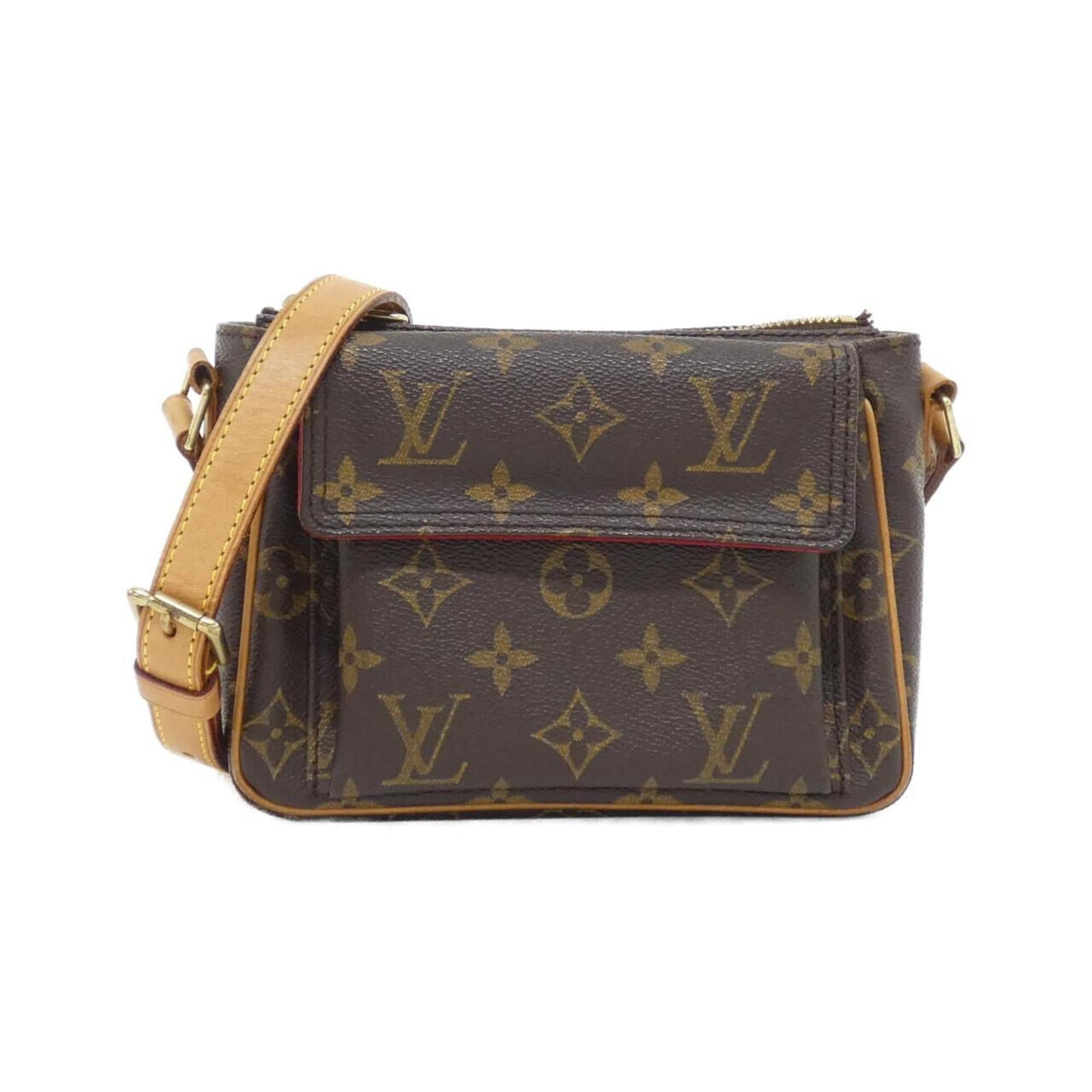 Louis Vuitton Marron Coated Canvas Shoulder Bag (Pre-Owned)