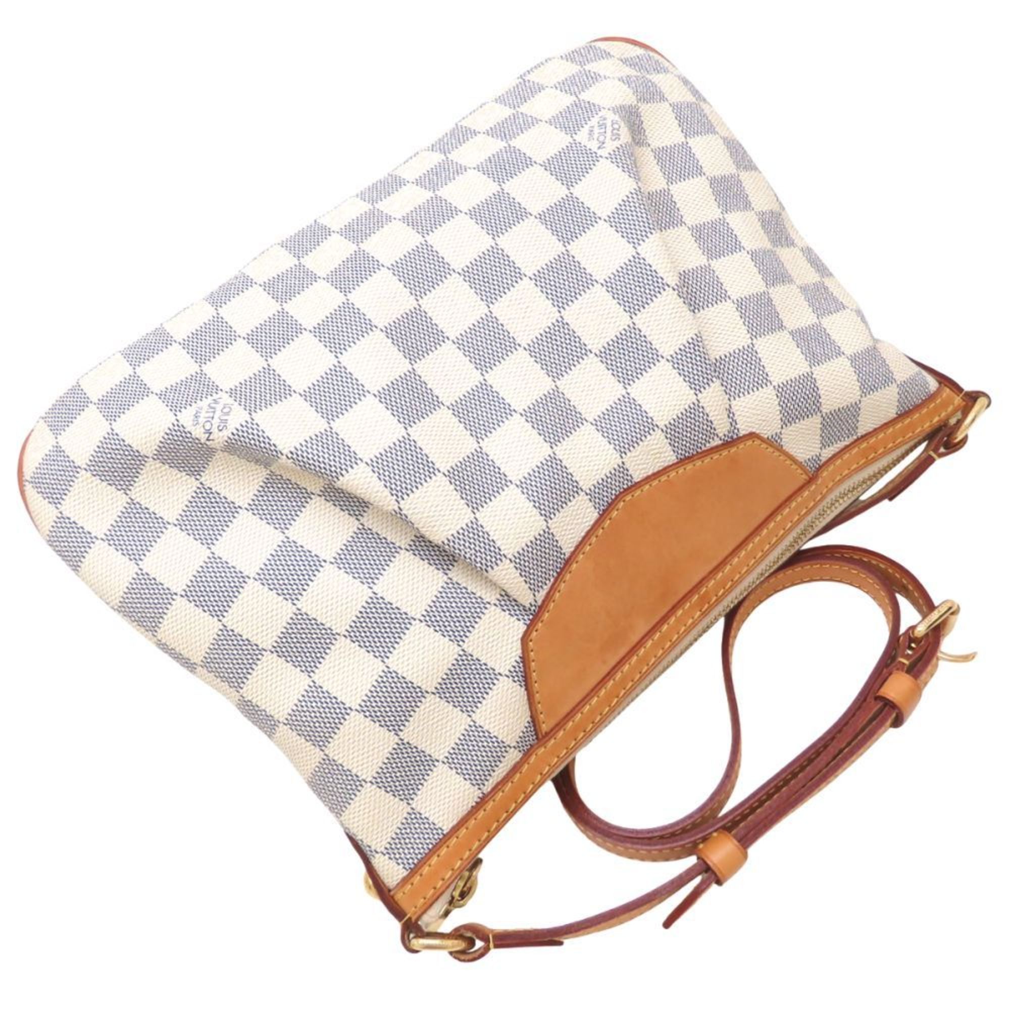 Louis Vuitton Damier Azur Damier Azur Canvas Shoulder Bag (Pre-Owned)