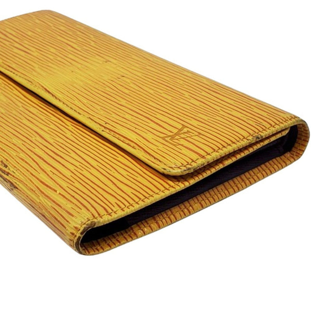 Louis Vuitton Epi Yellow Epi Leather Long Wallet (Bi-Fold) (Pre-Owned)