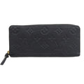 Louis Vuitton Black Noir Leather Long Wallet (Bi-Fold) (Pre-Owned)