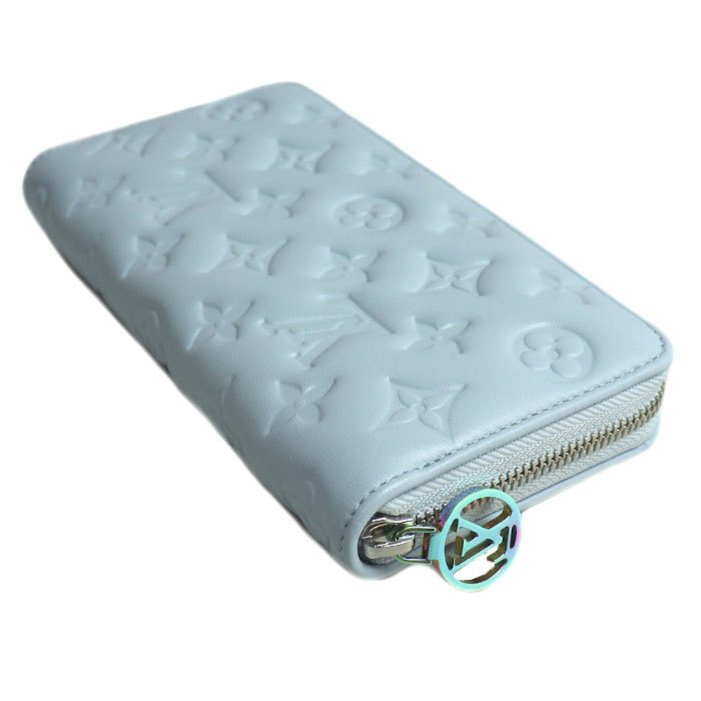 Louis Vuitton Blue Leather Long Wallet (Bi-Fold) (Pre-Owned)
