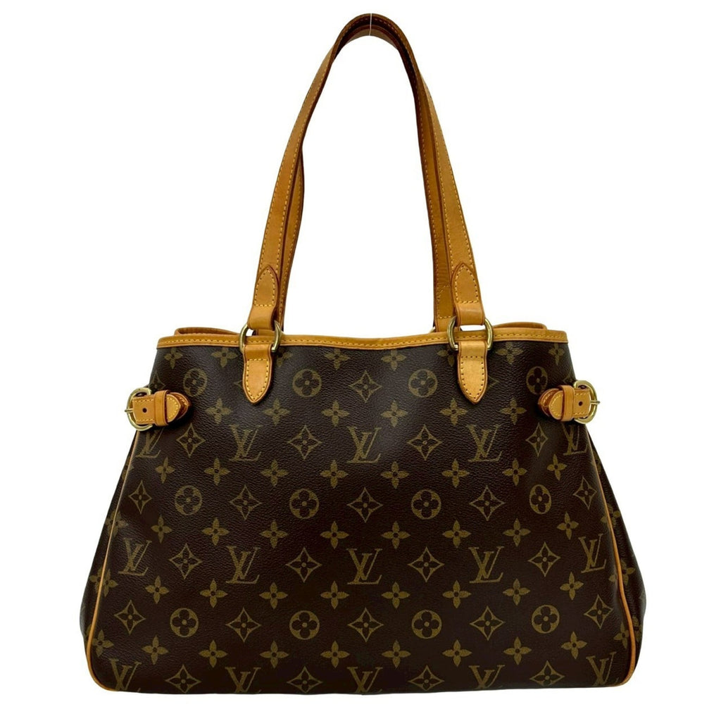 Louis Vuitton Brown Leather Pvc Handbag Tote Bag (Pre-Owned)