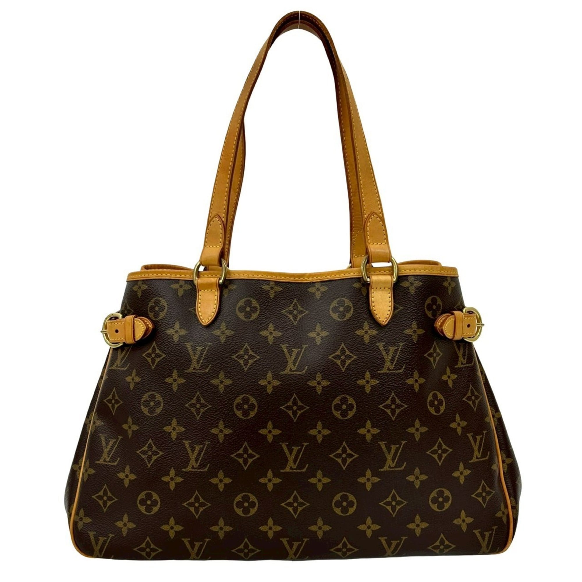 Louis Vuitton Brown Leather Pvc Handbag Tote Bag (Pre-Owned)