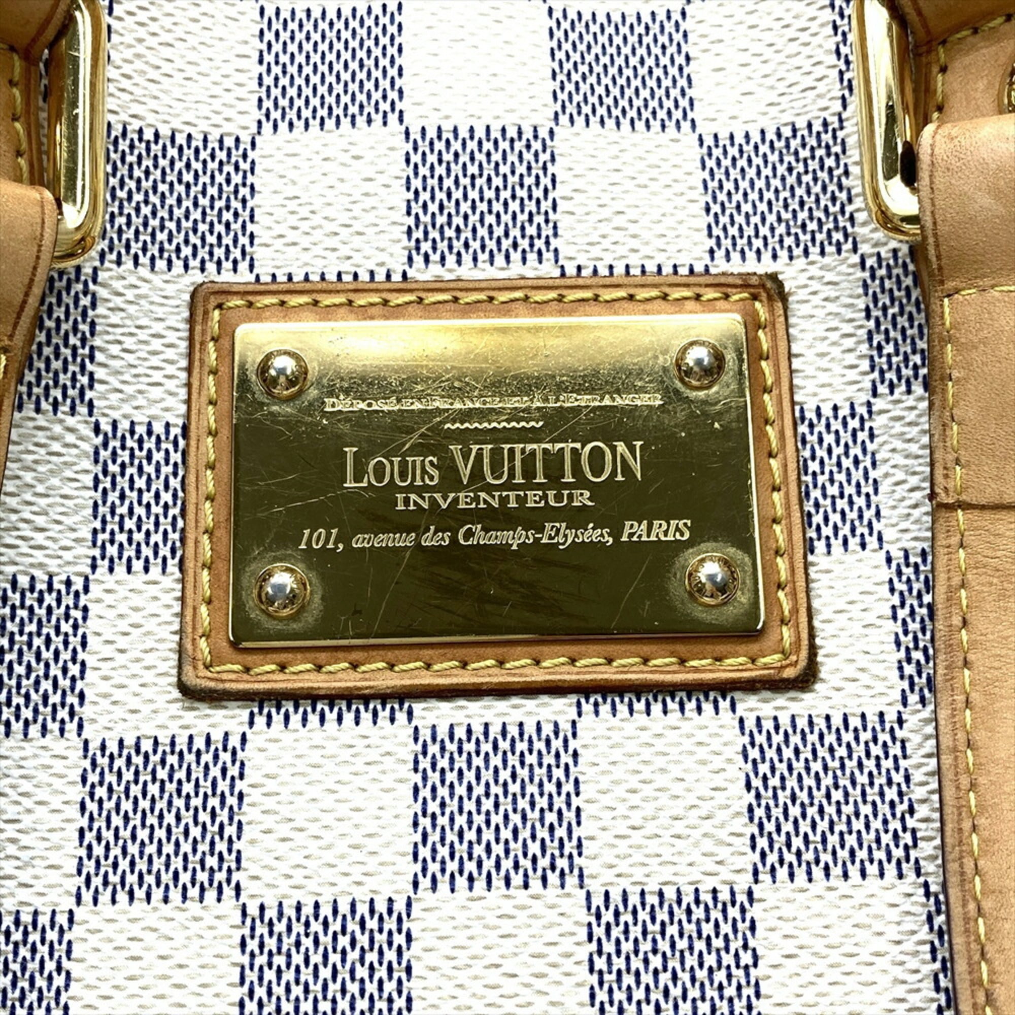 Louis Vuitton Damier Azur White Damier Azur Tote Bag (Pre-Owned)