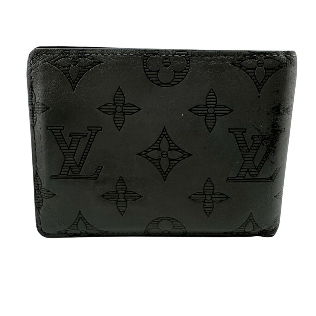 Louis Vuitton Dark Gray Gray Leather Wallet (Bi-Fold) (Pre-Owned)