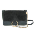 Faye Shoulder Bag Leather and Suede Small
