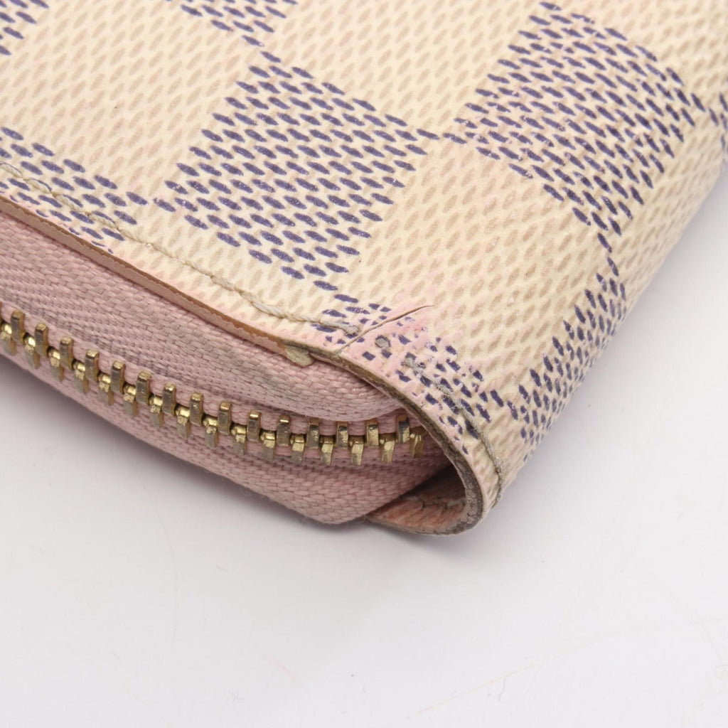 Louis Vuitton Rose Ballerine White Coated Canvas Long Wallet (Bi-Fold) (Pre-Owned)