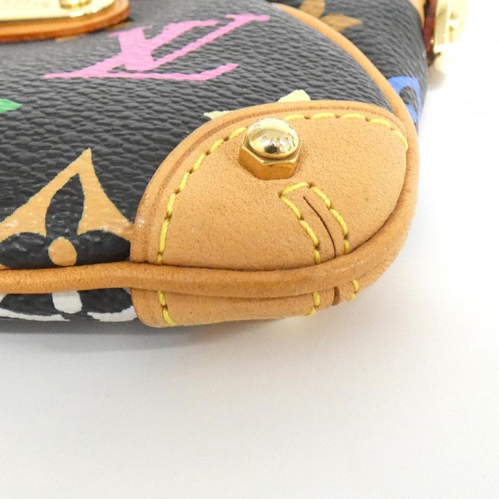 Louis Vuitton Black Coated Canvas Pochette Pouch (Pre-Owned)