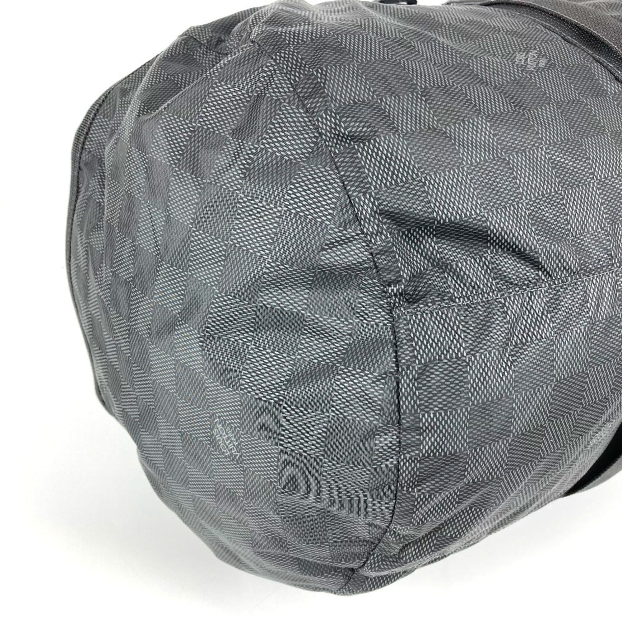 Louis Vuitton Black Damier Canvas Boston Bag Shoulder Bag (Pre-Owned)