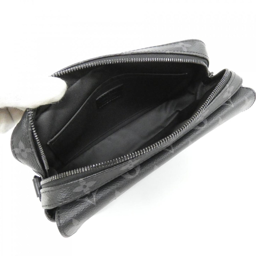 Louis Vuitton Black Coated Canvas Shoulder Bag (Pre-Owned)
