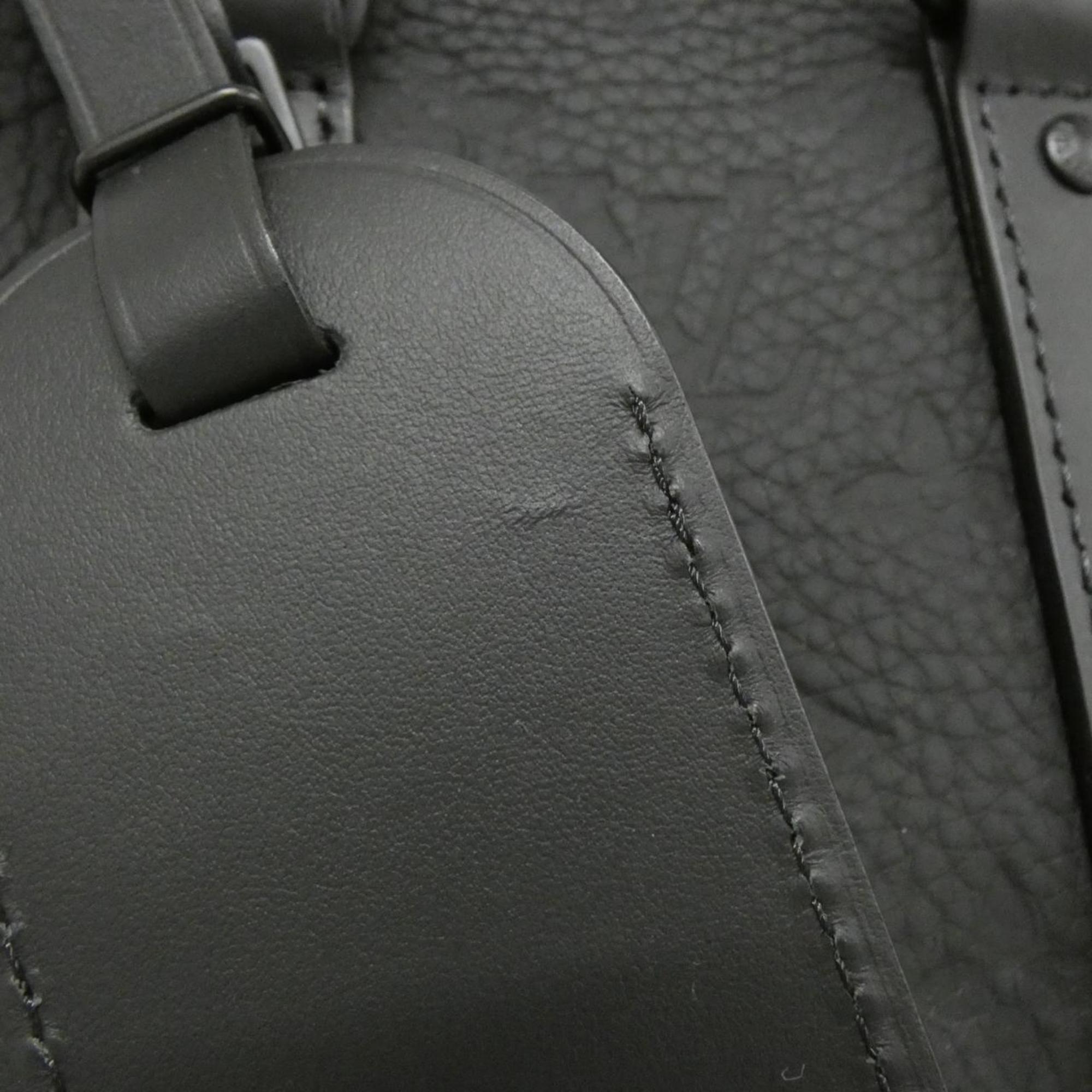 Louis Vuitton Black Leather Boston Bag (Pre-Owned)
