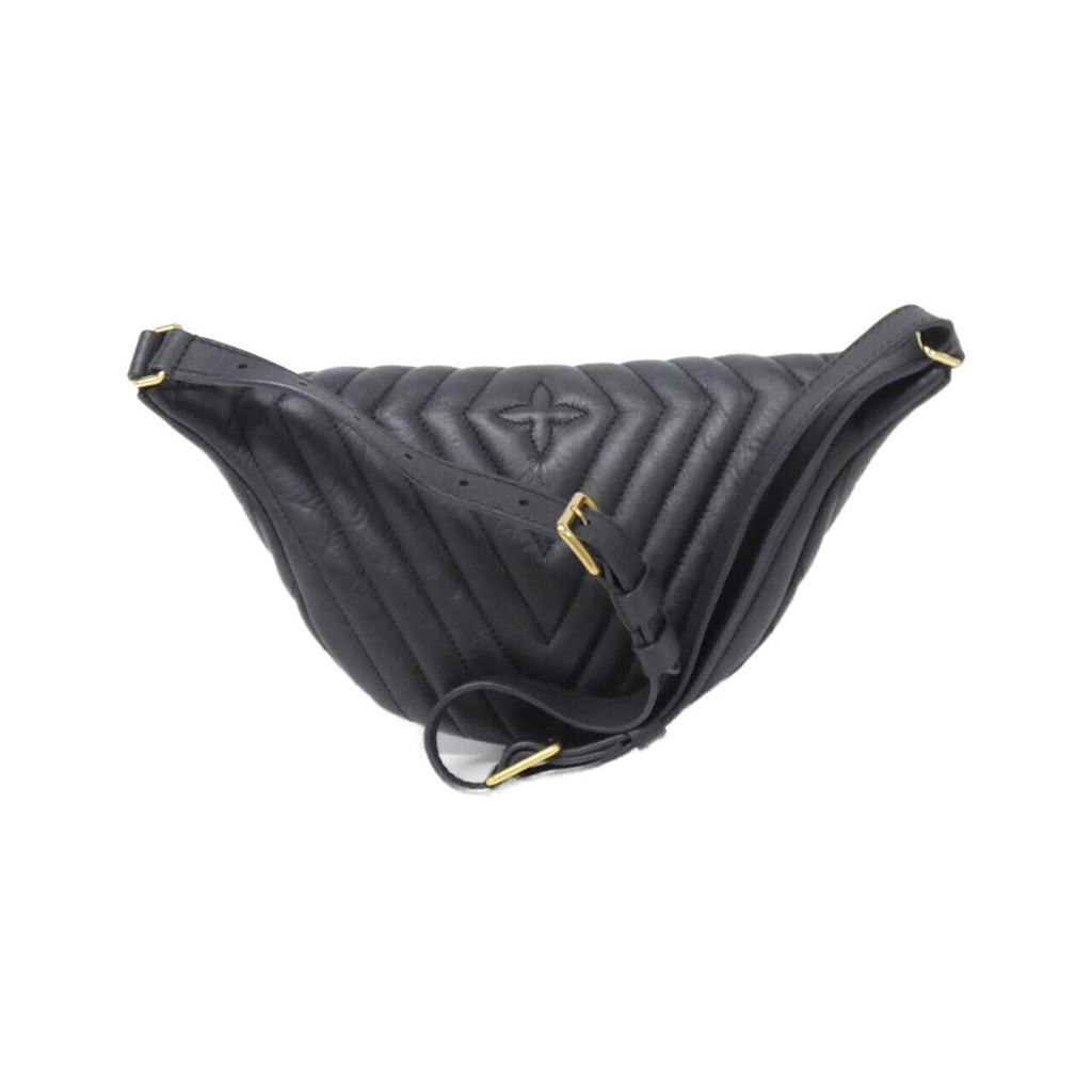 Louis Vuitton Black Leather Shoulder Bag (Pre-Owned)