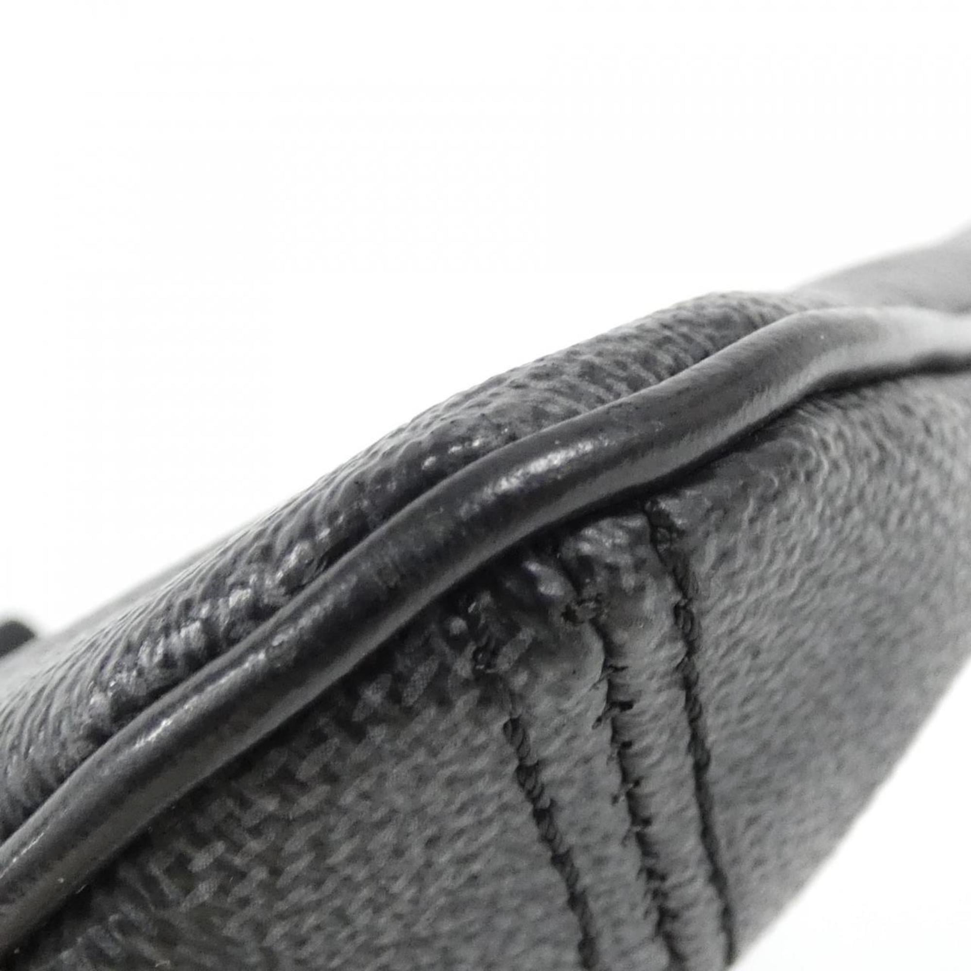 Louis Vuitton Graphite Gray Coated Canvas Shoulder Bag (Pre-Owned)