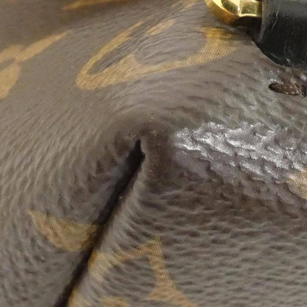Louis Vuitton Black Marron Coated Canvas Backpack (Pre-Owned)