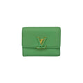 Louis Vuitton Green Pink Leather Wallet (Tri-Fold) (Pre-Owned)