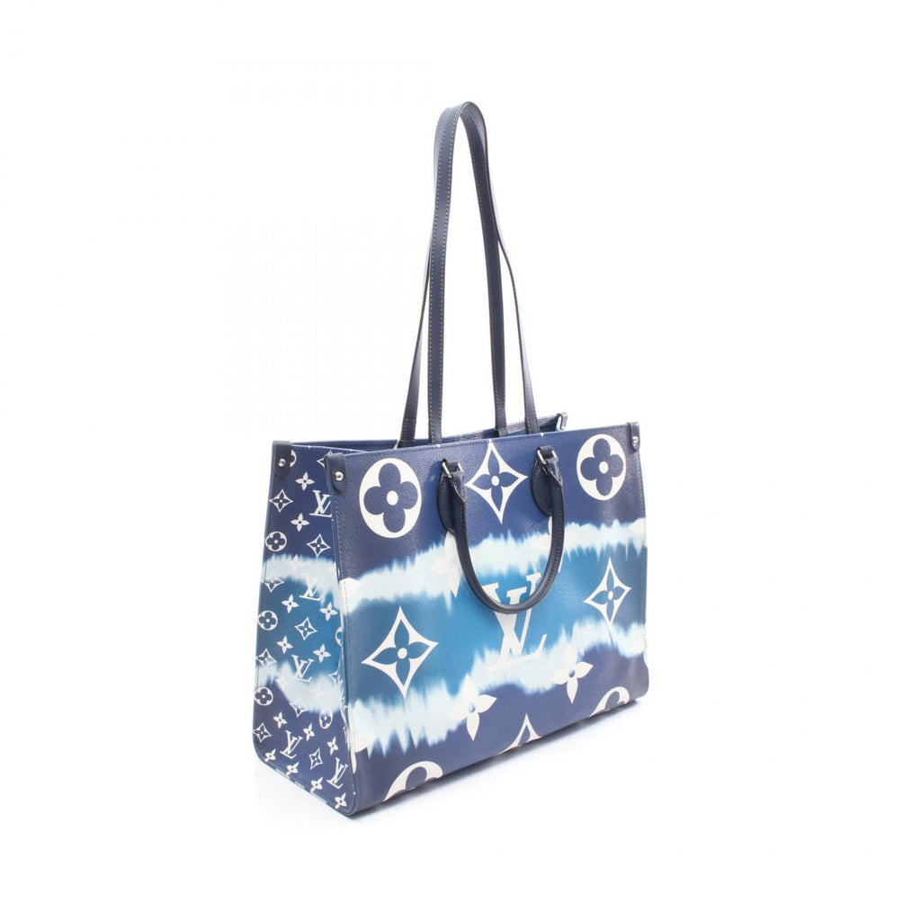 Louis Vuitton Multi-Color Navy White Coated Canvas Pvc Leather Shoulder Bag (Pre-Owned)