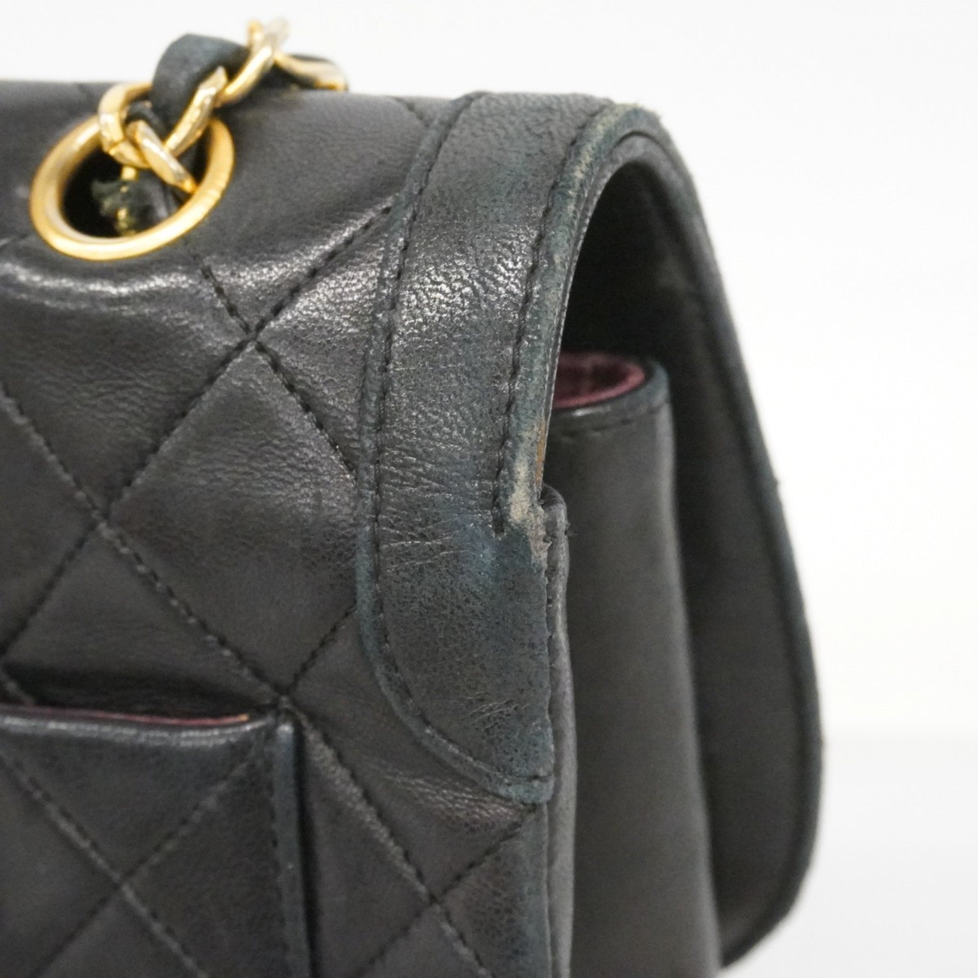 Vintage CC Chain Flap Bag Quilted Lambskin Medium