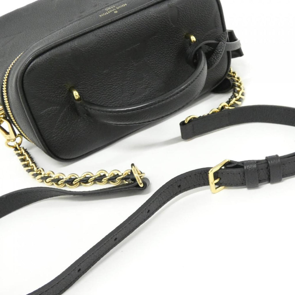 Louis Vuitton Black Leather Handbag (Pre-Owned)