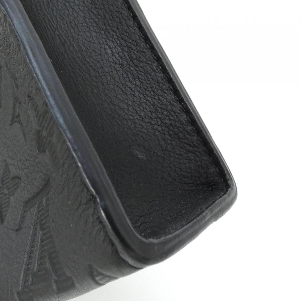 Louis Vuitton Black Leather Shoulder Bag (Pre-Owned)