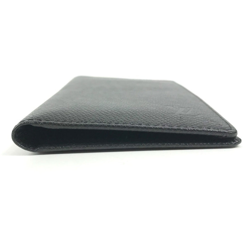 Louis Vuitton Taiga Ardoise Black Taiga Leather Long Wallet (Bi-Fold) (Pre-Owned)