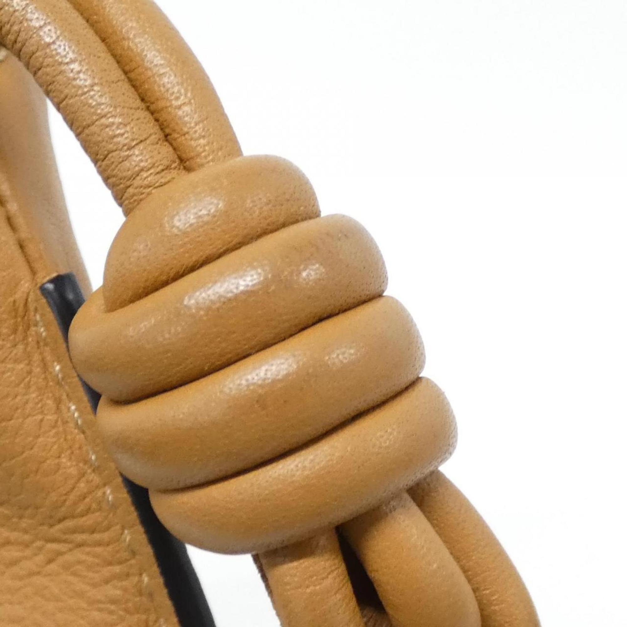 Flamenco Knot Clutch Leather Mini