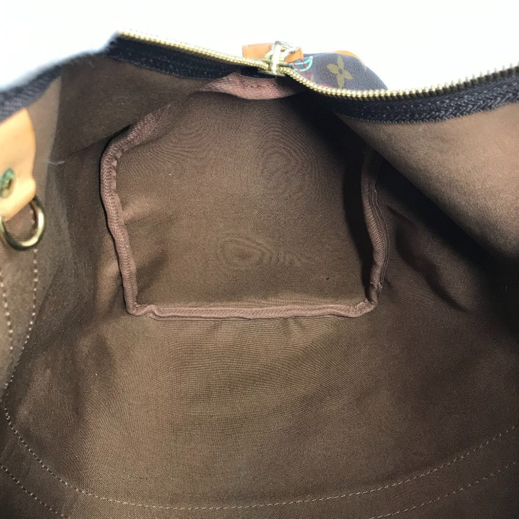 Louis Vuitton Brown Red Color Monogram Cherry Blossom Canvas Boston Bag (Pre-Owned)