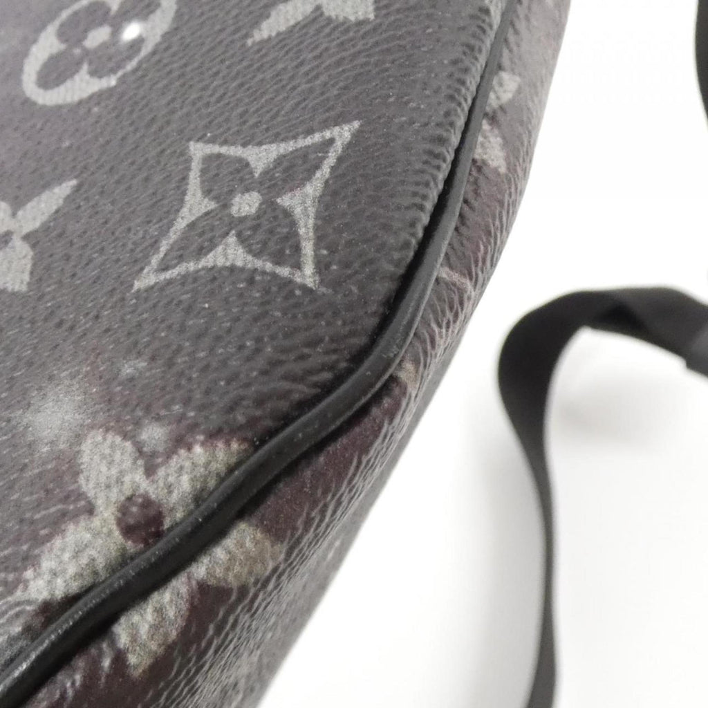 Louis Vuitton Black Silver Coated Canvas Shoulder Bag (Pre-Owned)