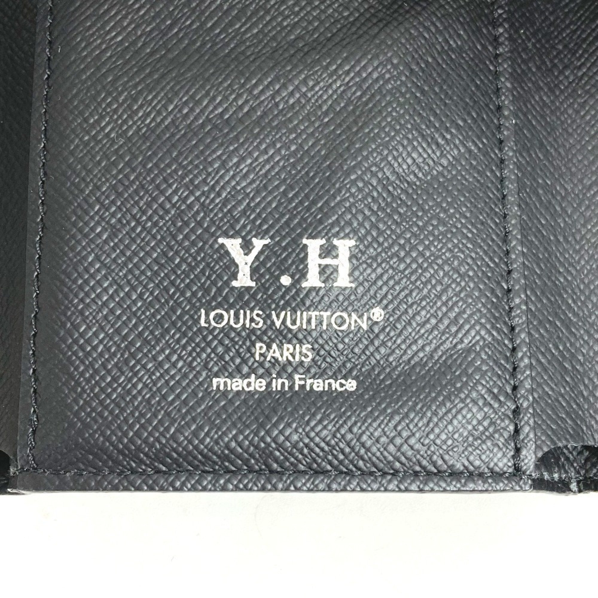 Louis Vuitton Black Monogram Eclipse Monogram Eclipse Wallet (Tri-Fold) (Pre-Owned)