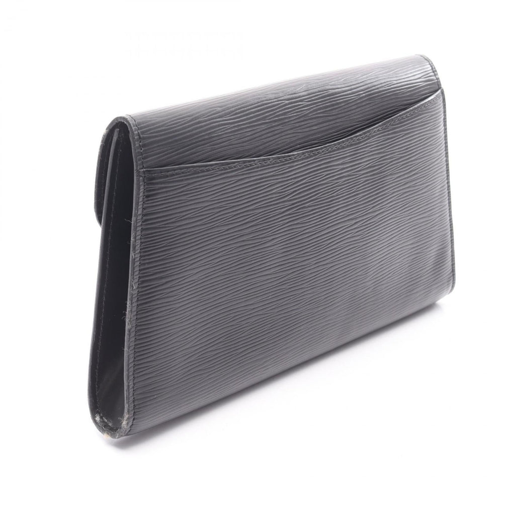 Louis Vuitton Black Noir Epi Leather Clutch Bag (Pre-Owned)